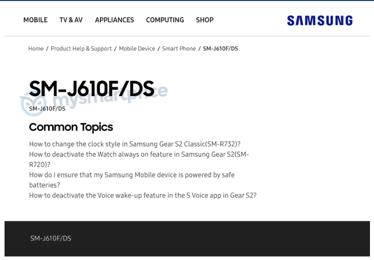 Galaxy J6 Prime support page goes live on Samsung's Indian portal