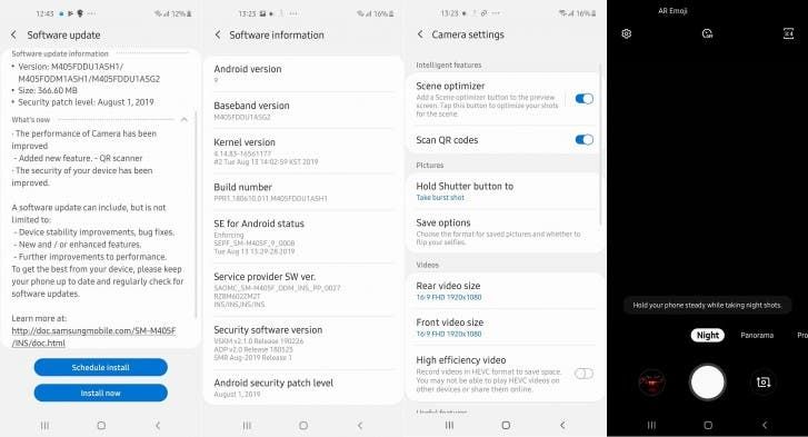 Samsung Galaxy M40 new update brings Night Mode and August Security Patch