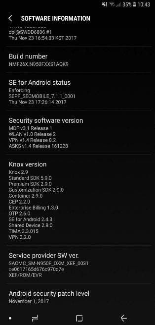 Samsung Galaxy Note 8 In Europe Gets November Security Update