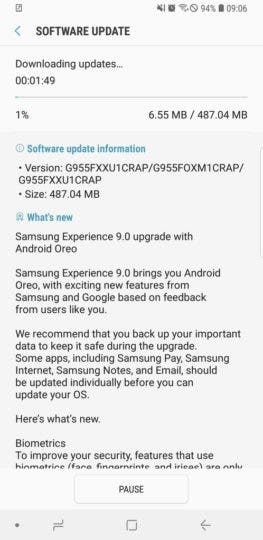 Stable Oreo update finally starts hitting Galaxy S8 Plus in Germany