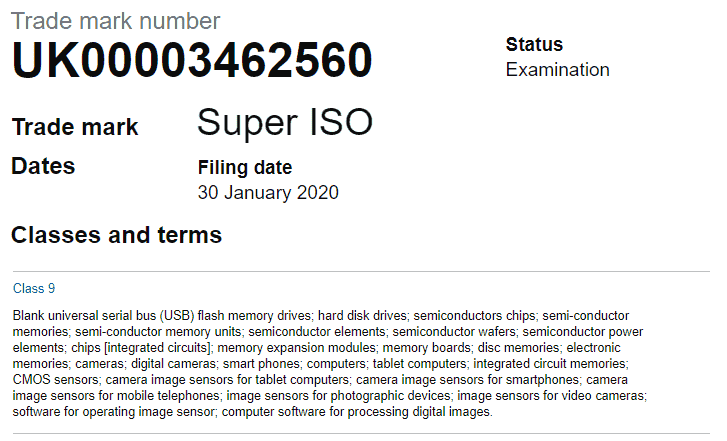 Samsung Super ISO feature trademarked, coming with the Galaxy S20 phones