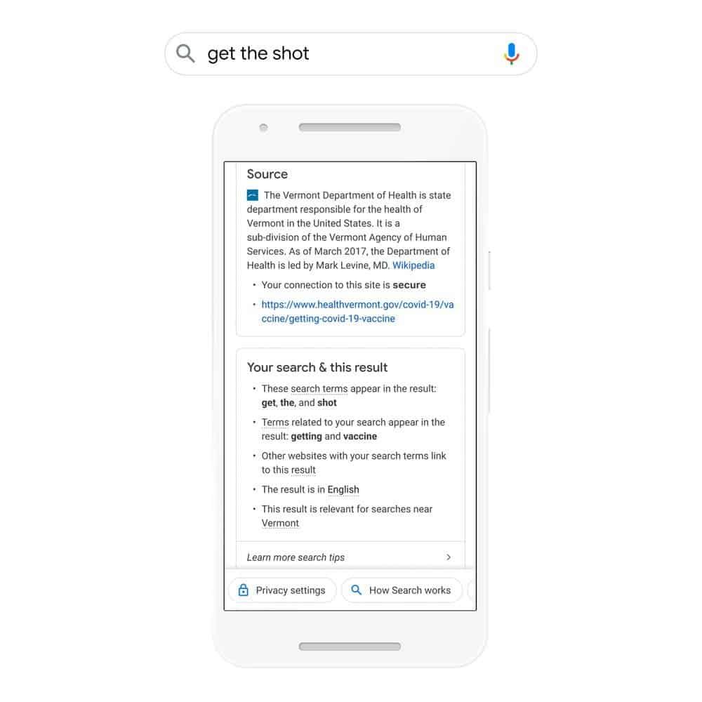 Google will now explain why it showed certain results in search