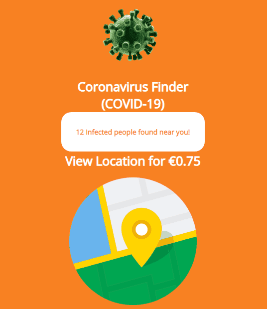 People infected with coronavirus are all around you, says this Android Trojan