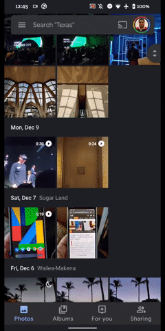Google Photos will allow you to zoom in on your videos