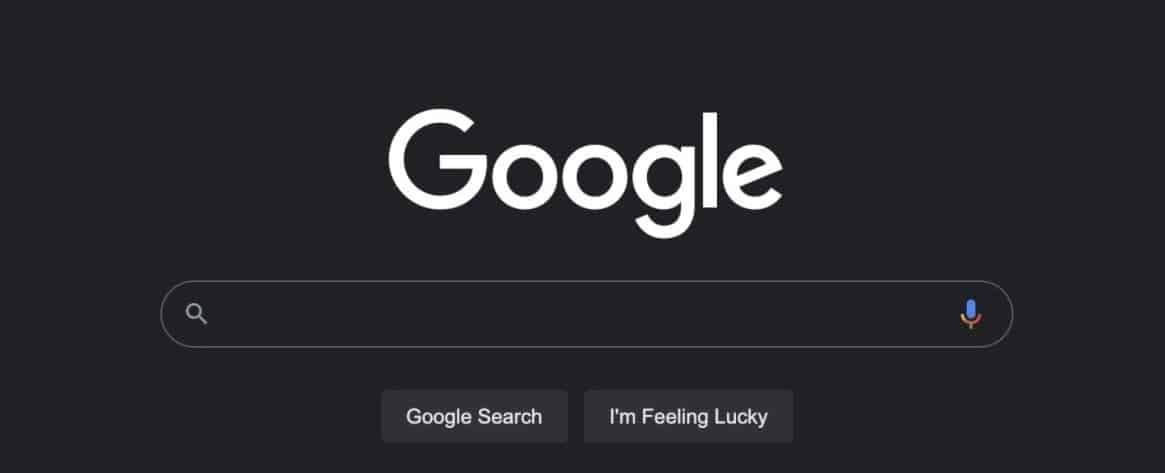 Google search engine has finally received a dark theme on PC