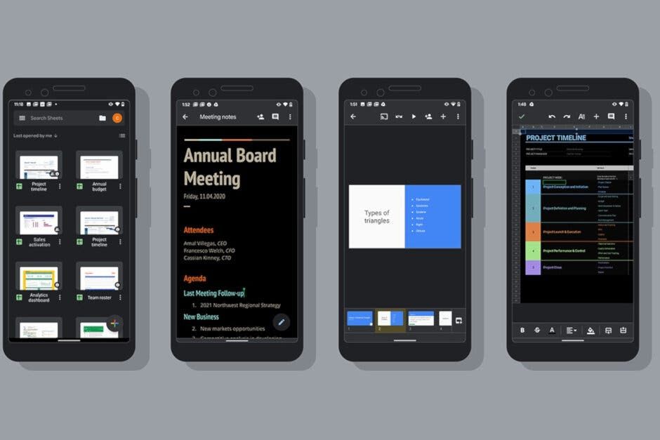 Google has added the dark theme to some of its apps