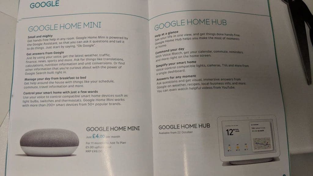 Leak: Google Home Hub & Home Mini to arrive with the Pixel 3 series