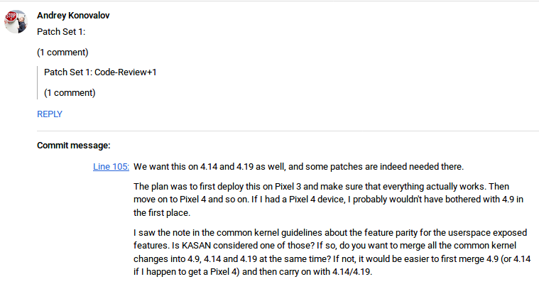 Google engineer makes reference to the Google Pixel 4