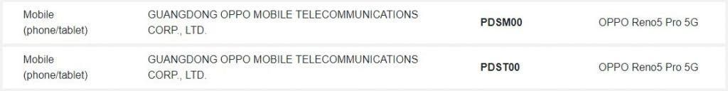 Oppo Reno 5 Pro 5G gets another certification, this time the moniker is confirmed!