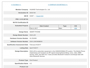 Huawei Honor V9 aka Honor 8 Pro Pops Up on Bluetooth SIG Docs