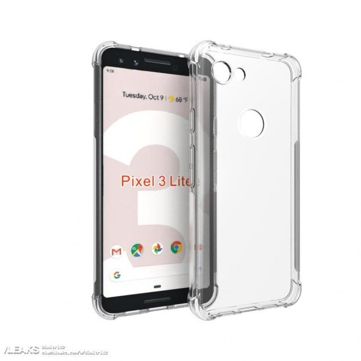 Google Pixel 3 Lite Case Render Leaked Online