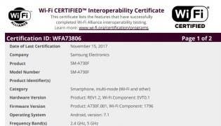Samsung Galaxy A5 and A7 verified by WiFi Alliance