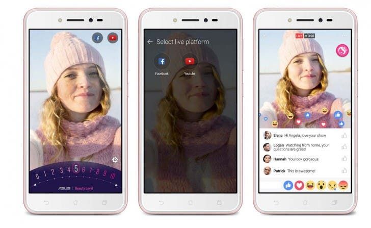 Asus ZenFone Live unveiled, allows live streaming with beauty filters