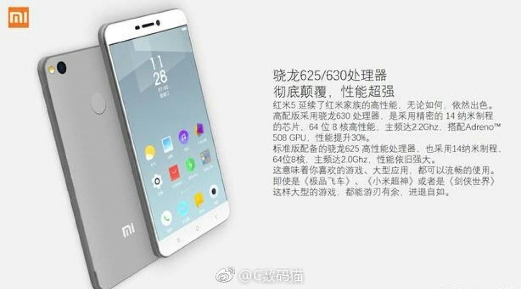 Xiaomi Redmi 5 official images leak, along with price/specs