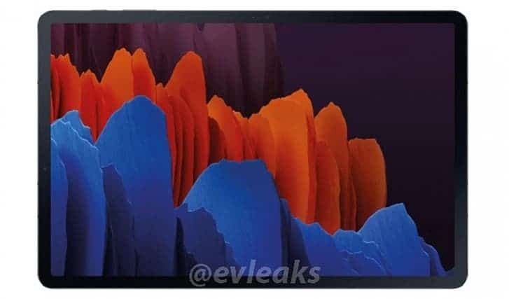 Galaxy Tab S7 renders leaked along with Tab S7+ live images ahead of the launch