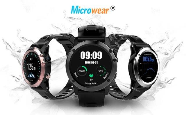 Microwear H1 IP68 3G smartwatch available on sale