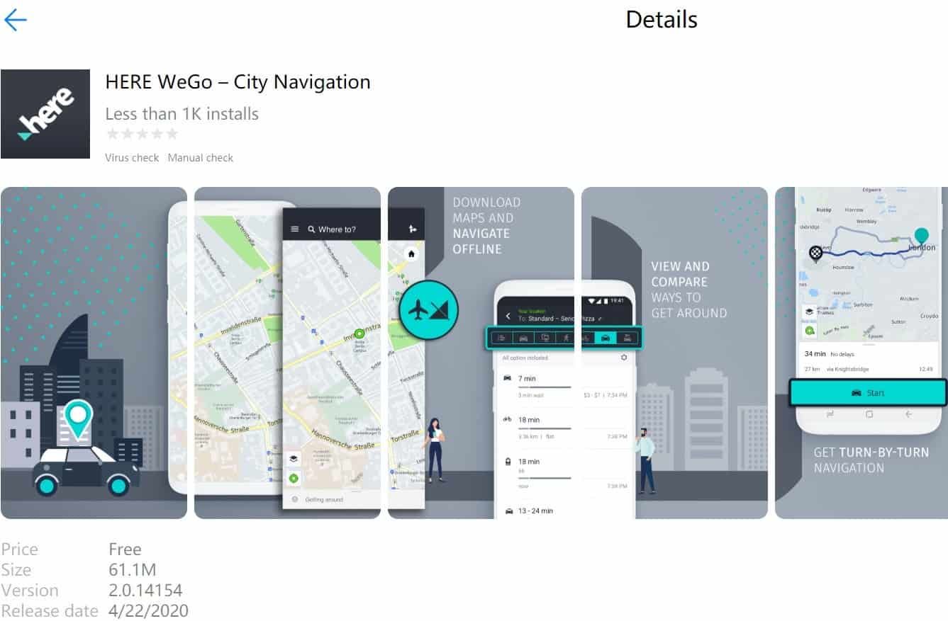 Huawei has already a Google Maps alternative! say hello to HERE WeGo