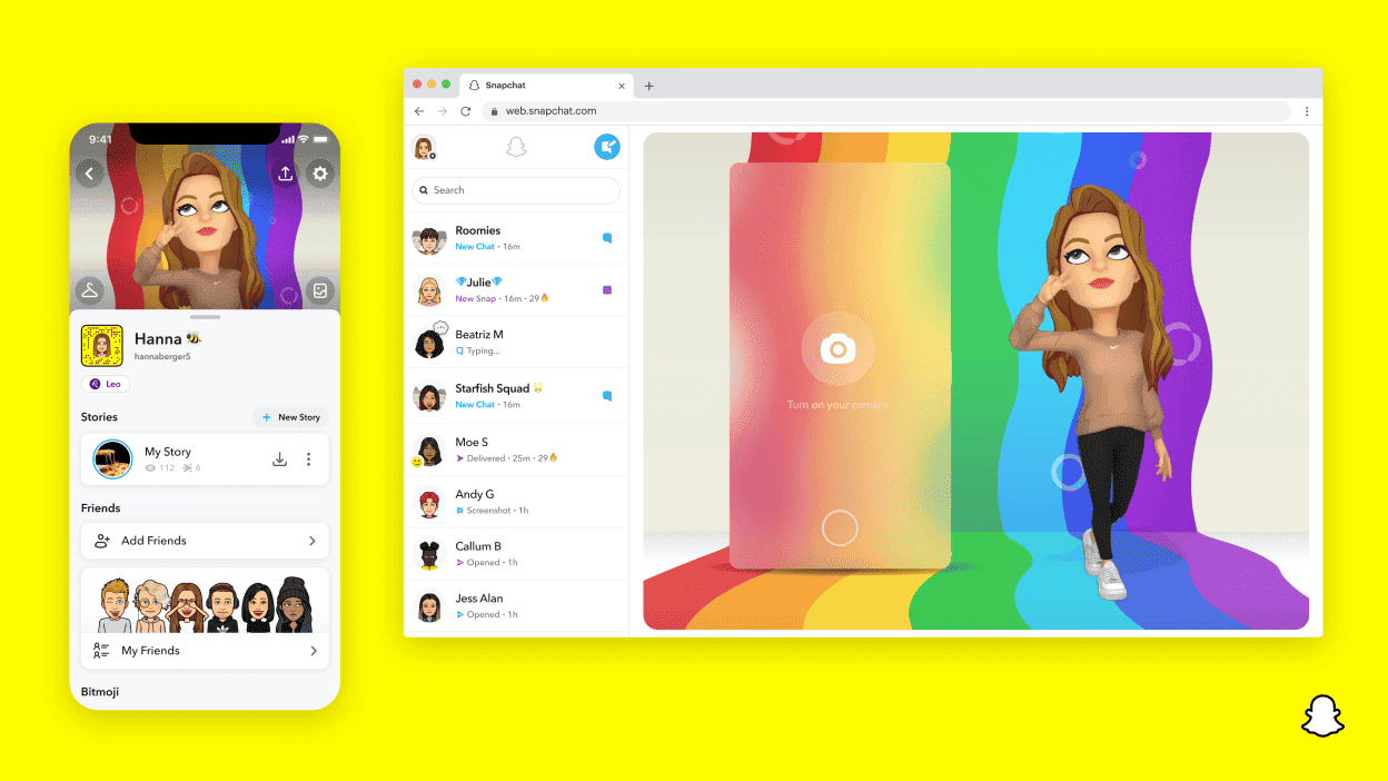 The web version of Snapchat is now available to everyone