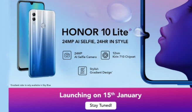 Budget Honor 10 Lite with Kirin 710 SoC set for Indian debut on January 15