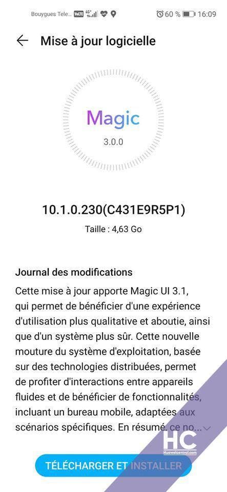 Honor has started distributing Magic UI 3.1 update for Honor 20 and 20 Pro