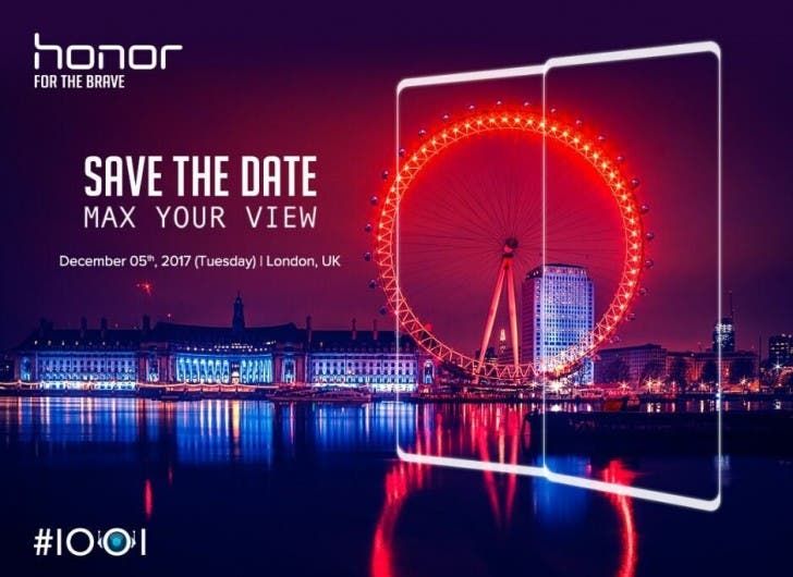 New bezel-less Honor model will be unveiled on December 5!