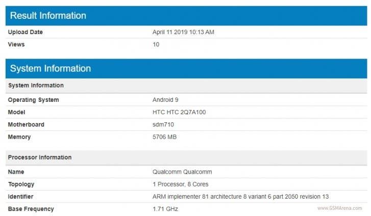HTC’s new midrange Phone spotted on Geekbench