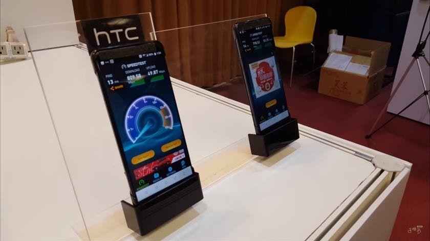 HTC U12 with 5G uncannily shown off at a 5G event in Taiwan