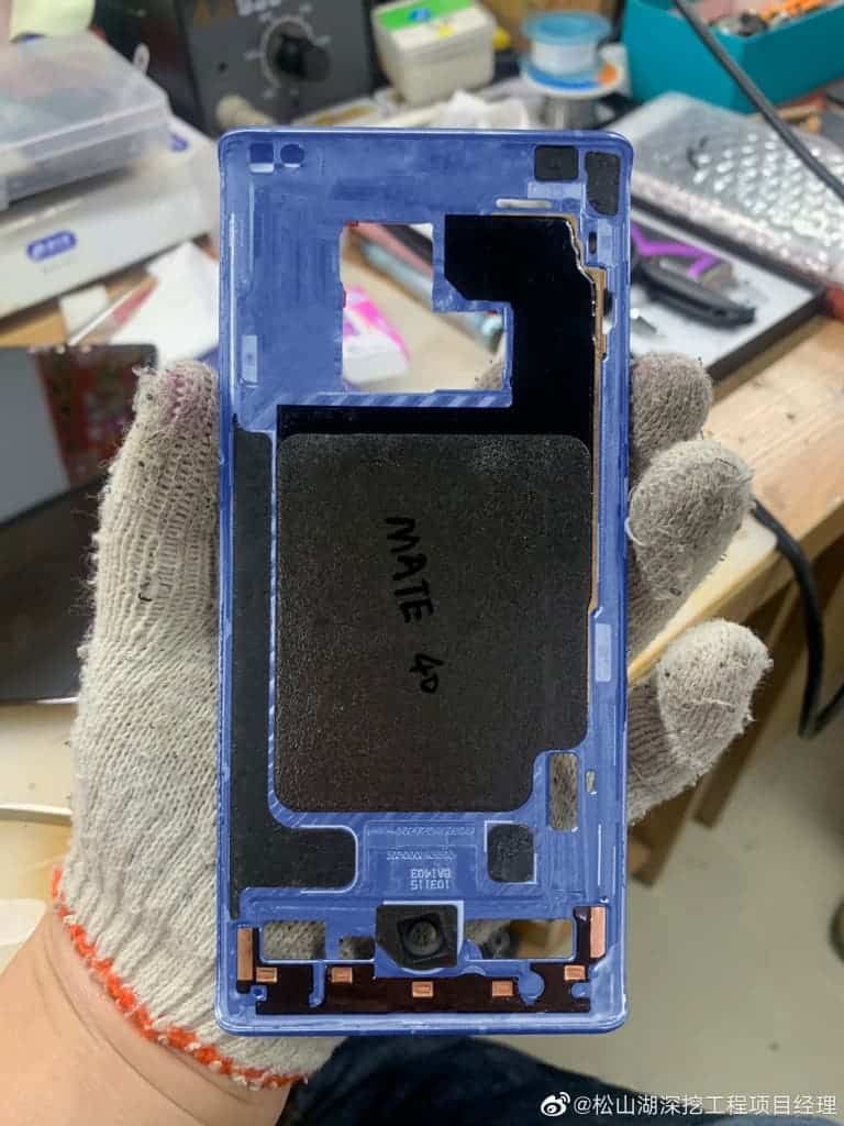 Huawei Mate 40 frame, screen details leak online