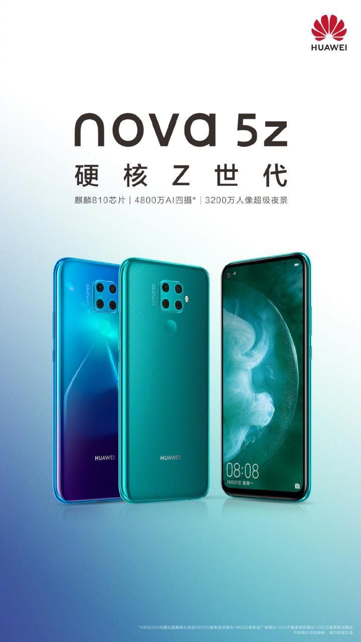 Huawei Nova 5Z coming soon with quad-cameras