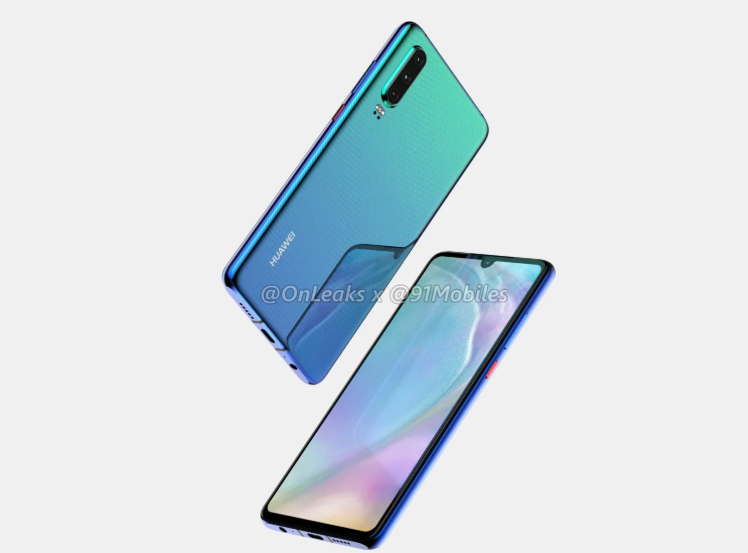 Huawei P30 leaks in 360-degree video, reveals teardrop notch, 3.5mm jack, triple cameras