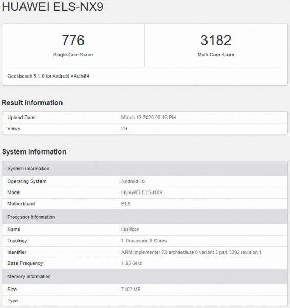 More Huawei P40 series specs leak ahead of launch