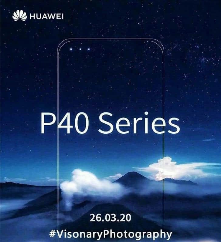 Huawei P40 Pro teaser: It will arrive with three front cameras