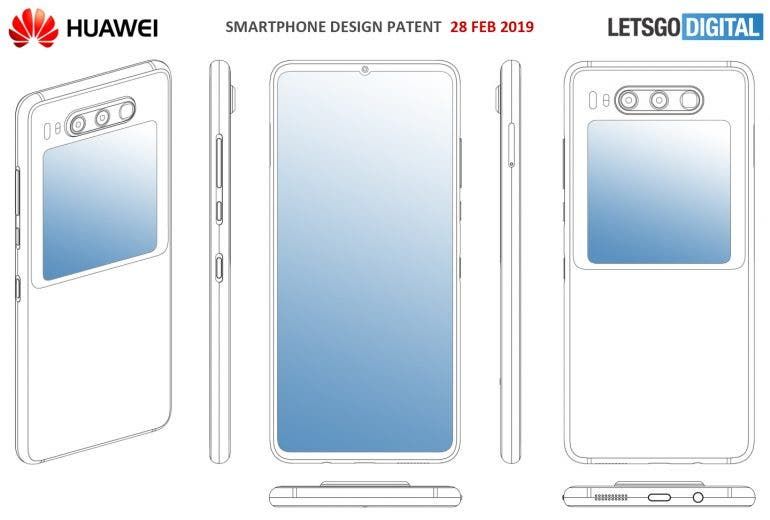 Huawei Mate 30 render brings a Dual-Display Design