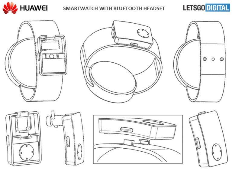 Huawei Watch to Store a Pair of Wireless Earbuds?