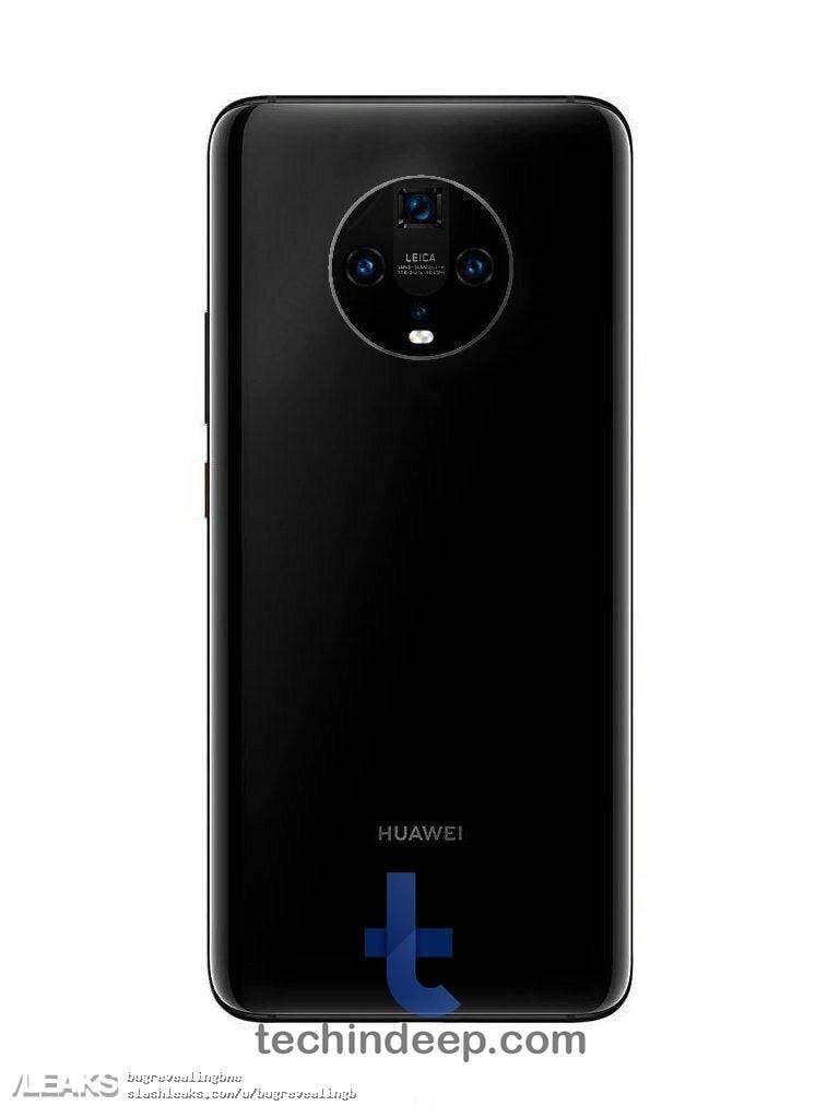 Huawei Mate 30 with Quad camera surface in leaked renders