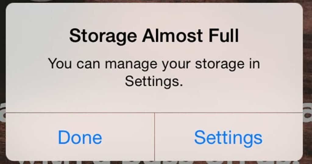 iOS 15 bug says your Storage is Almost Full when it's not