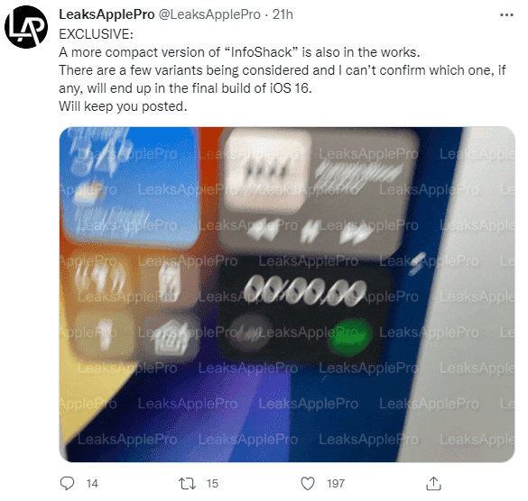iOS 16 system page exposes new interactive widgets with richer functions