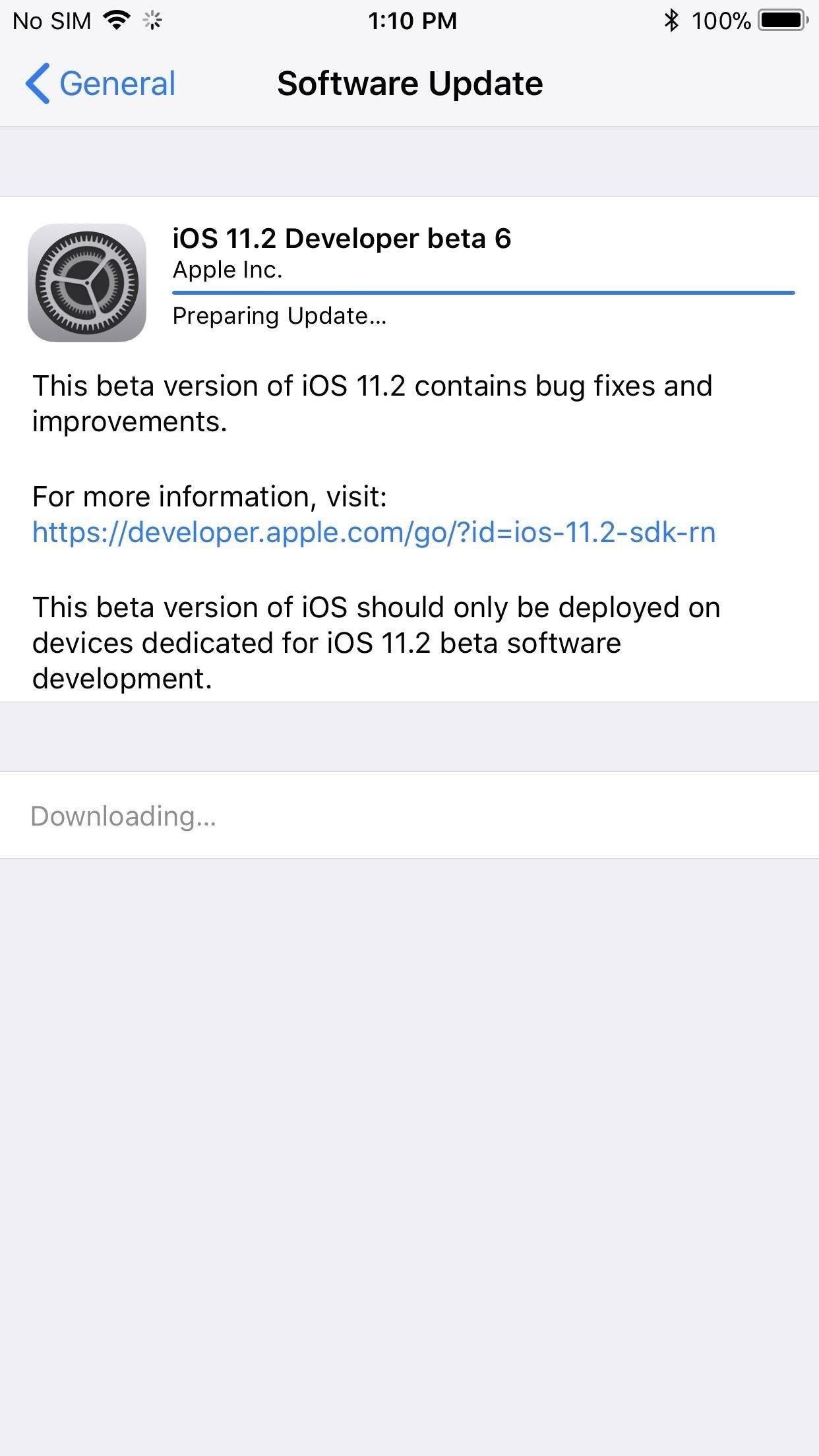 iOS 11.2 Beta 6 Released