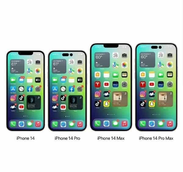 iPhone 14 Pro four colour matching - "local gold" makes a comeback