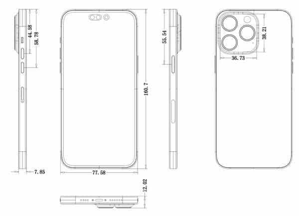iPhone 14 Pro display new leak display: punch-hole occupies more space