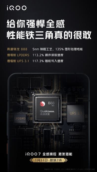Date of presentation of iQOO 7 with Snapdragon 888 announced