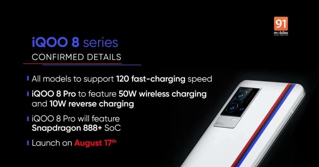 iQOO 8 Series Specs, Launch Date & Key Details Leaked Before Launch