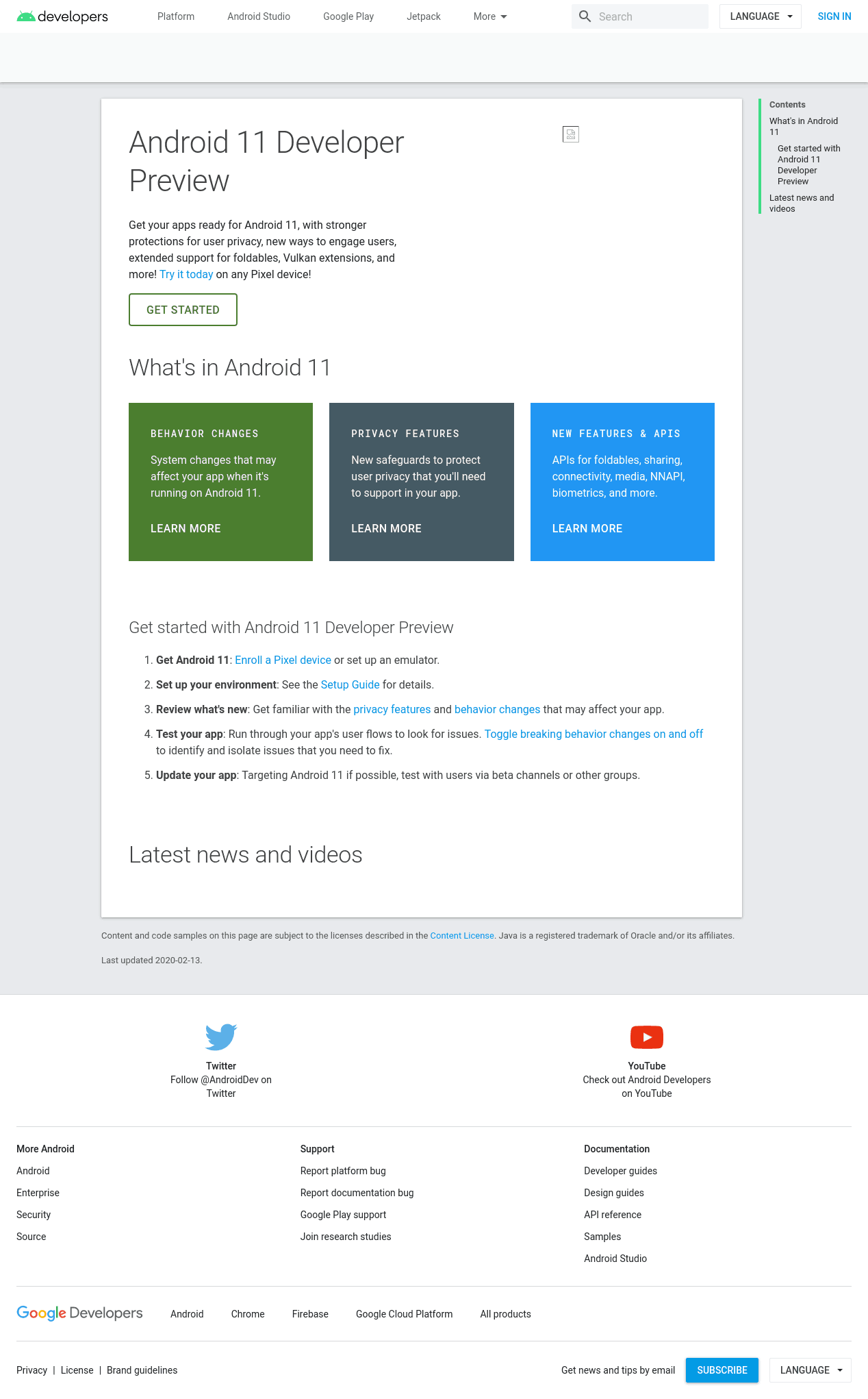 Android 11: Google puts the Developer Preview online and talks about what's new