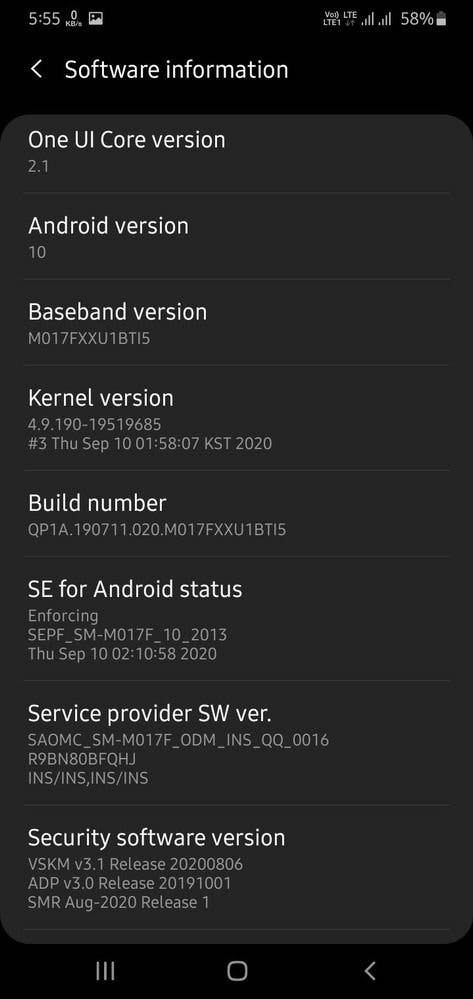 Samsung Galaxy M01 Starts Receiving OneUI 2.1 Based on Android 10