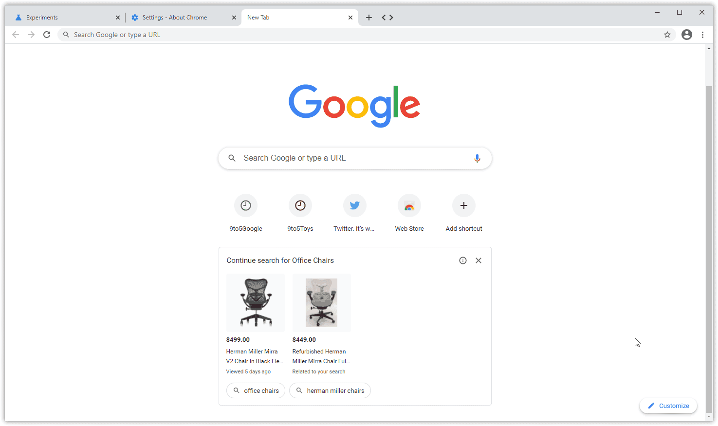 Google may soon show ads on the Chrome homepage