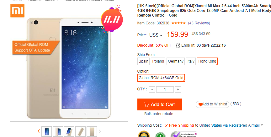 Special 11.11 discounts for various Xiaomi products from Geekbuying