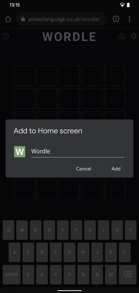 How to install the Wordle game on your smartphone