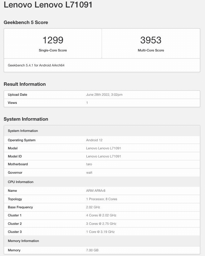 Lenovo Legion Halo passes by Geekbench with Snapdragon 8+ Gen 1