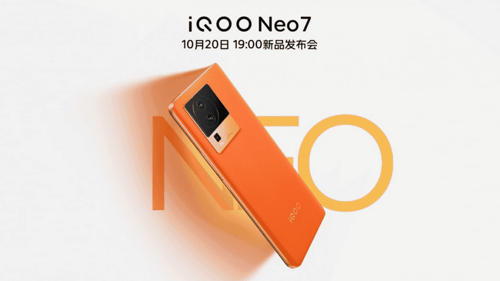 iQOO Neo 7 leaked specifications reveal 2 colors, 3 storage options