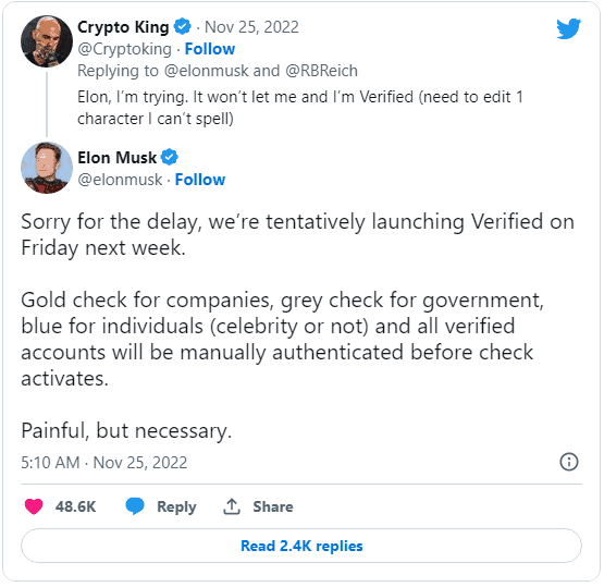 Twitter Blue to bring Blue, Green, Gold checkmarks